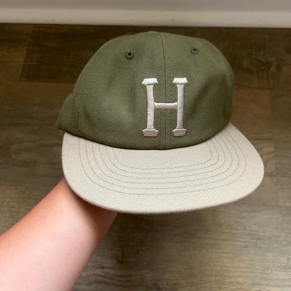 HUF Olive and Tan 6-panel Hat